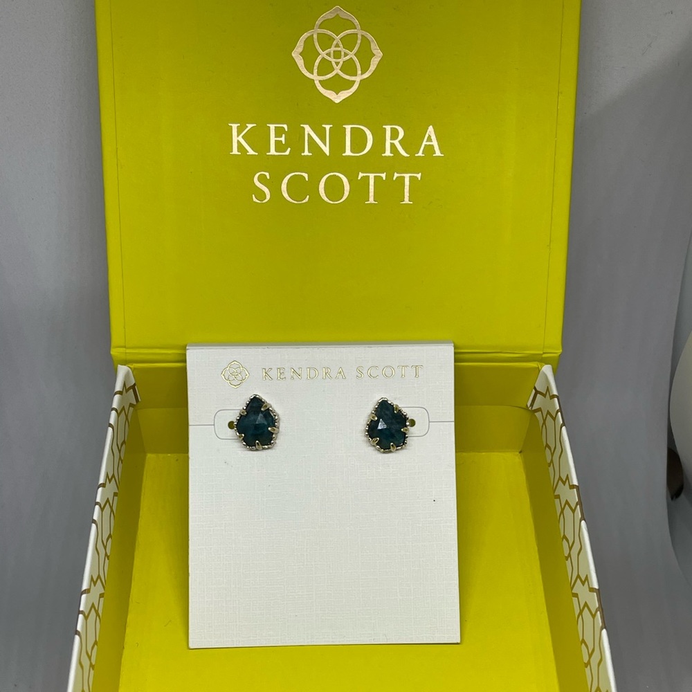 Blue Logan Stud Earrings.